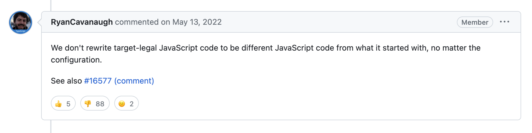 Typescript issue capture